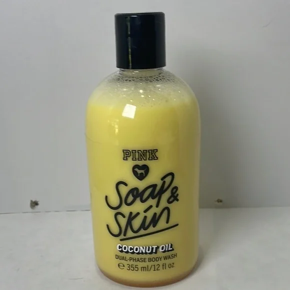 PINK Victoria's Secret Yellow Bath & Body Liquid Coconut oil - Picture 1 of 5